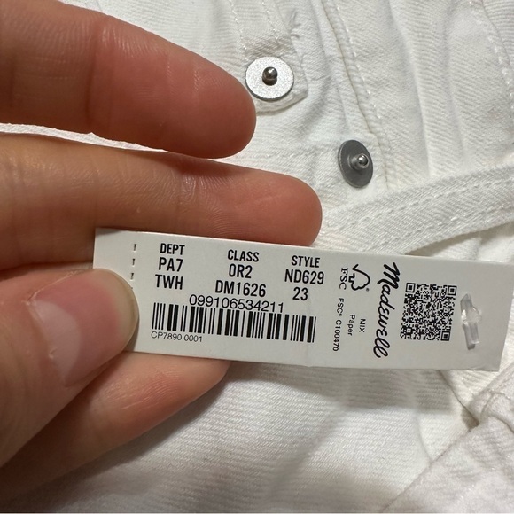 Madewell curvy perfect vintage jeans tile white - Picture 5 of 6